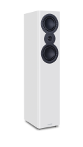 2-Way Floor Standing Loudspeaker with Two 6.5″ Bass Drivers Anda 1″ Softdome Treble Unit - White