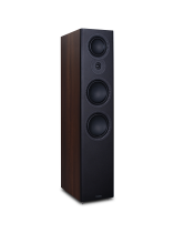 3-Way Floor Standing Loudspeaker with Two 6.5″ Bass Drivers, A 5″ Midrange Driver and A 1″ Softdome Treble Unit - Walnut