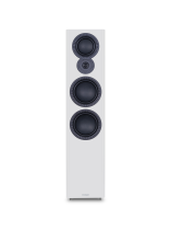 3-Way Floor Standing Loudspeaker with Two 6.5″ Bass Drivers, A 5″ Midrange Driver and A 1″ Softdome Treble Unit - White