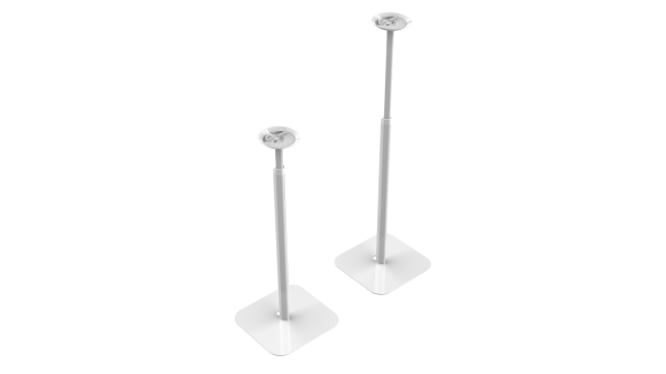 Flexson Essentials Adjustable Floor Stands for Sonos Era 100 - White (Pair)