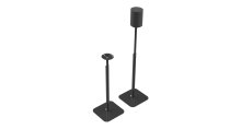 Flexson Essentials Adjustable Floor Stands for Sonos Era 100 - Black (Pair)