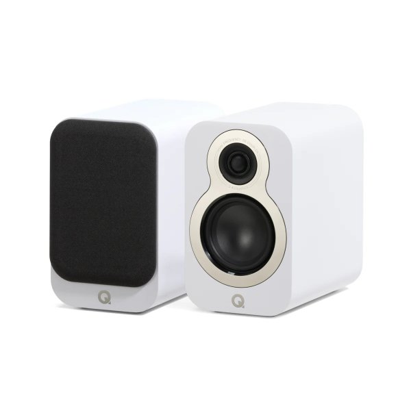 Q Acoustics 3010c Bookshelf Speakers – Satin White (Pair)