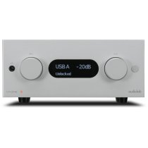 Compact Integrated Analogue and Digital Amplifier, APTX Bluetooth and USB - Silver