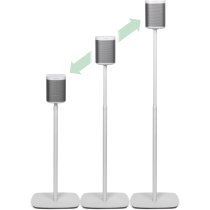 Adjustable Floor Stands for the Sonos One or PLAY:1 Pair - White